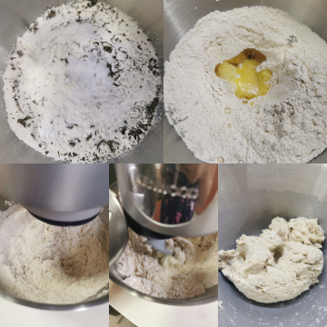 wheat kulcha step by step kneading