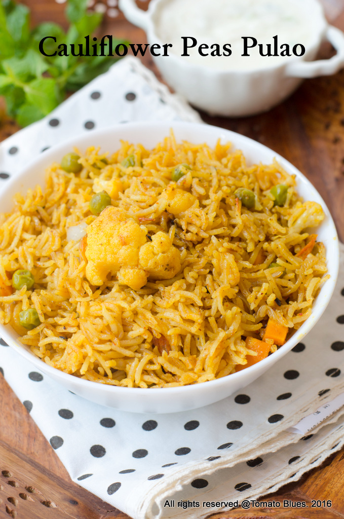 cauliflower peas pulao