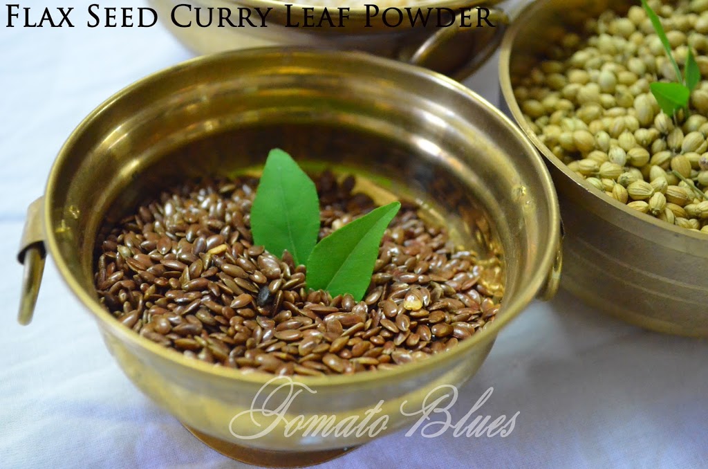 Flax Seed Curry Leaves Spice Powder Tomato Blues