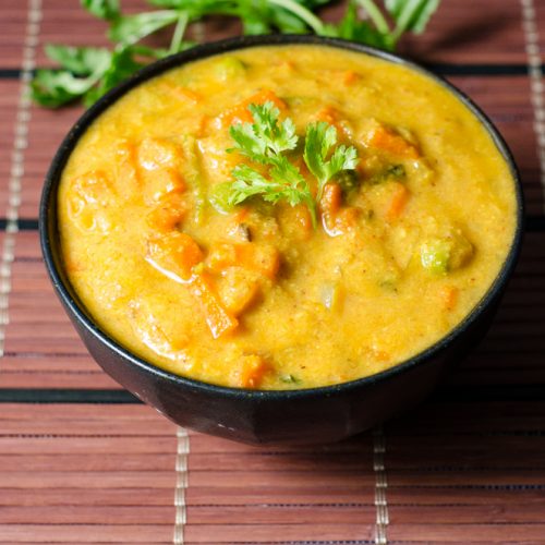 carrot peas kurma