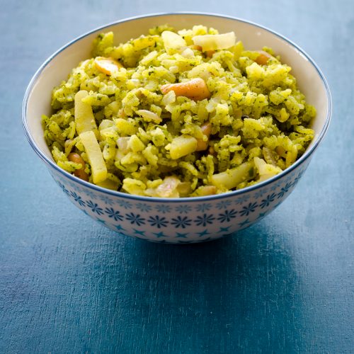 coriander poha