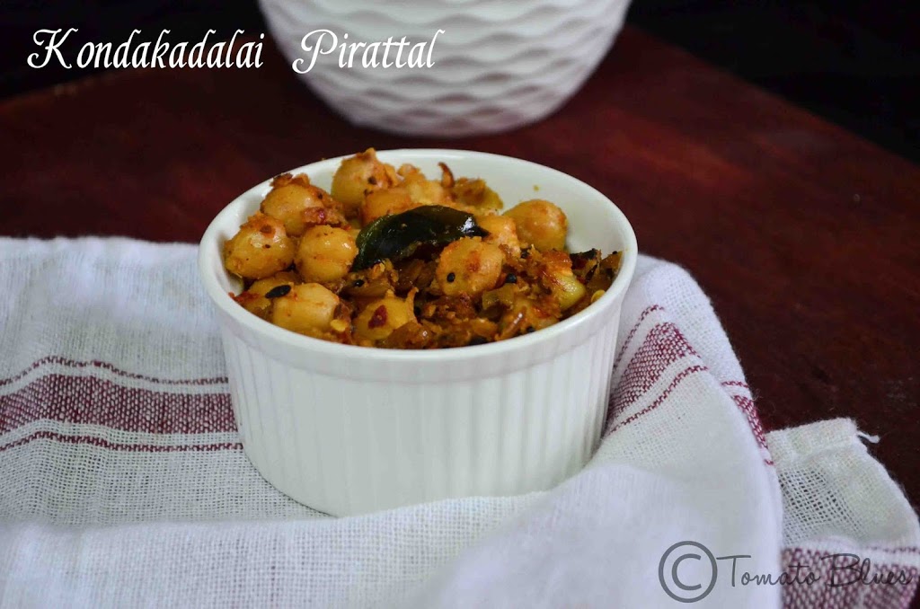 kondakalai pirattal served in a white ramekin