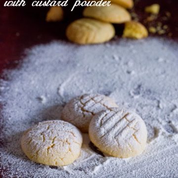 custard powder cookies