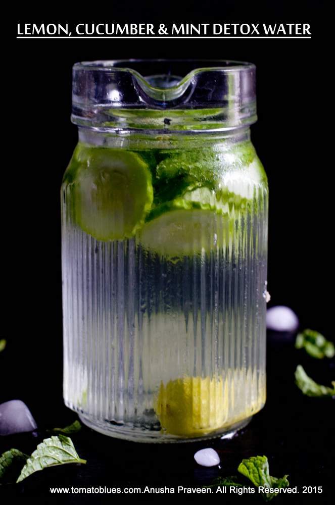 Lemon, Mint and Cucumber Infused Detox Water