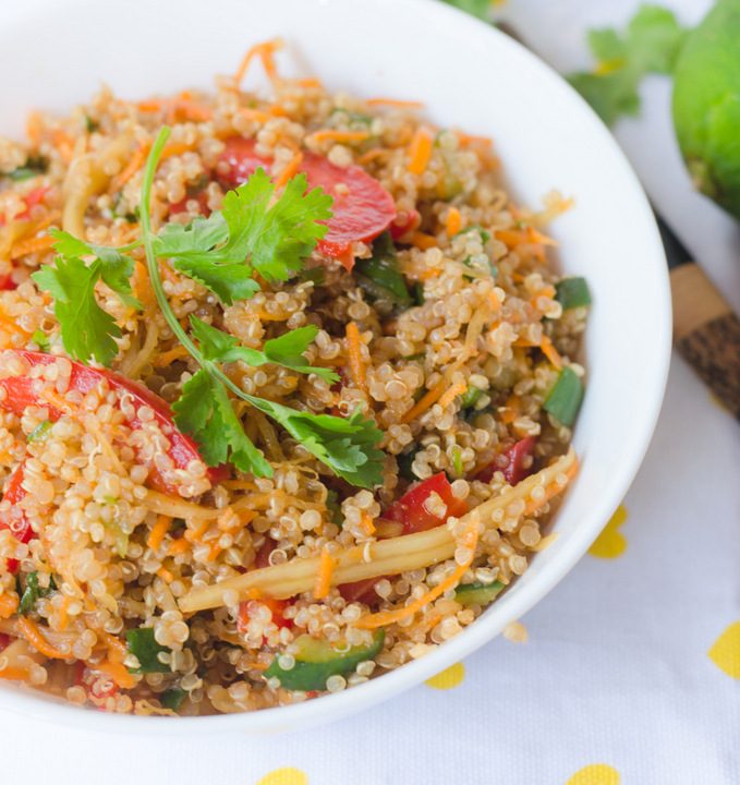 Thai style quinoa salad