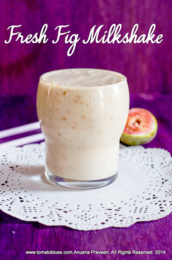 fresh fig milkshake