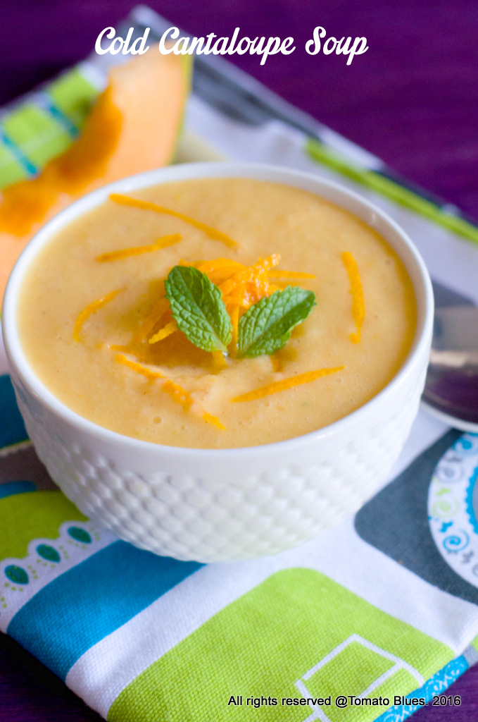 chilled cantaloupe soup