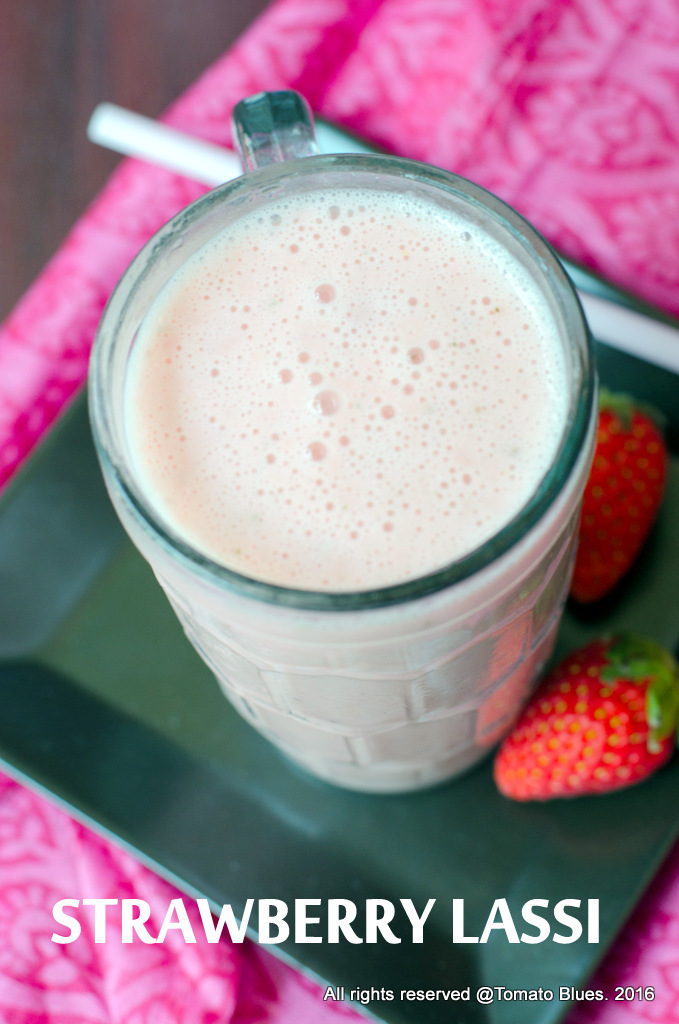 strawberry lassi