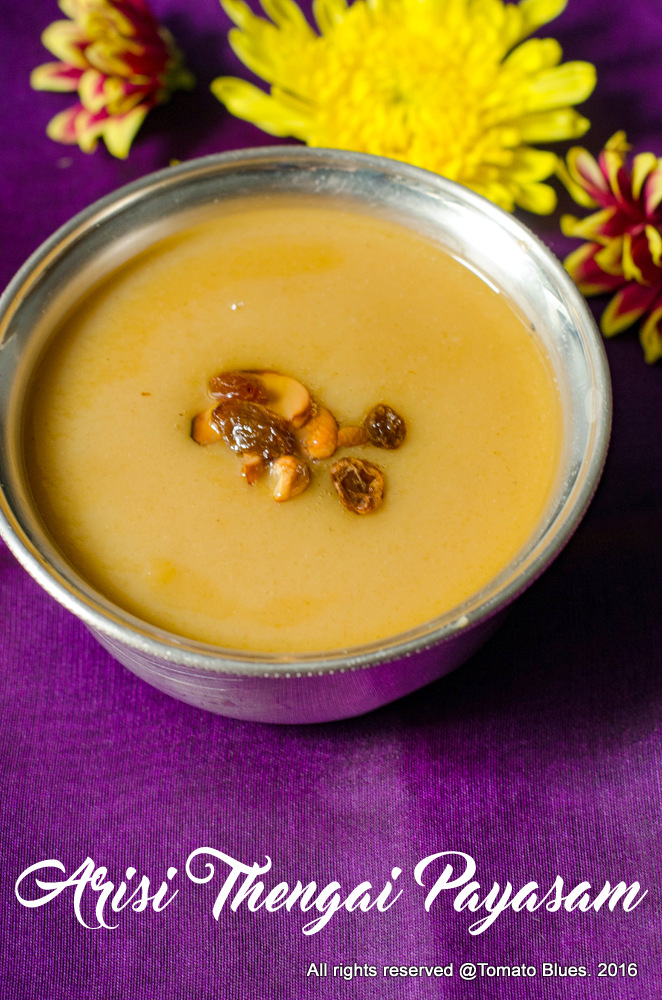 arisi thengai payasam