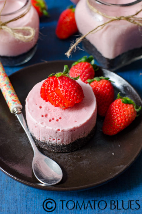 no bake strawberry cheesecake