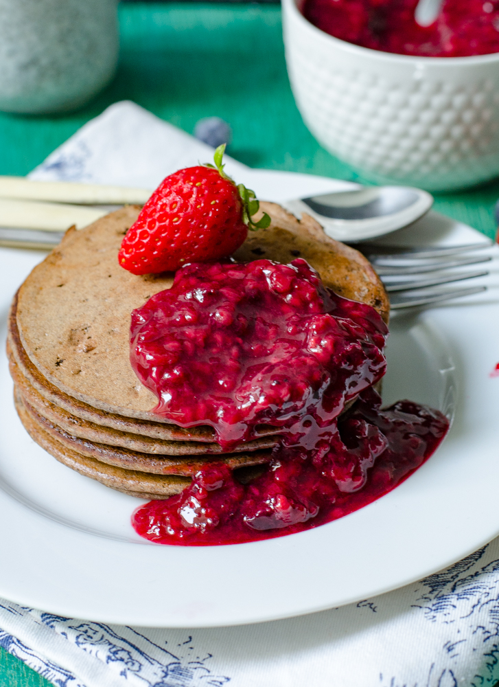 gluten free vegan buckwheat pancakes