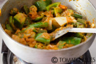 restaurant style bhindi do pyasa