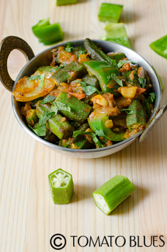 restaurant style bhindi do pyasa