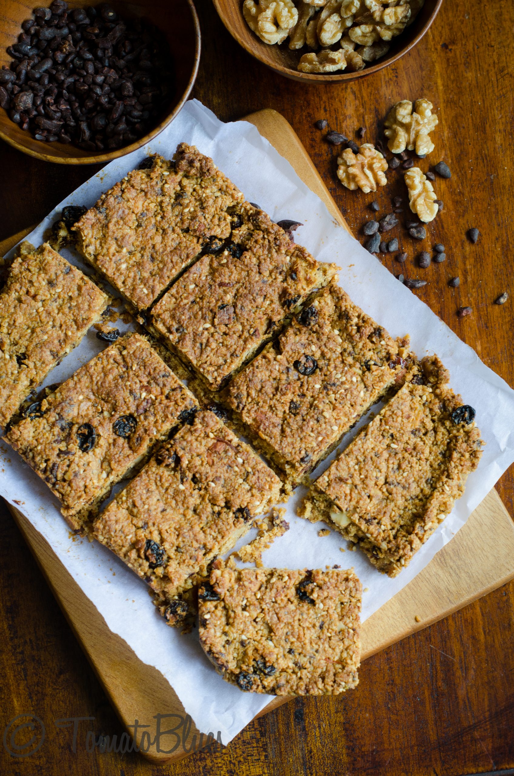 Millet Flakes Granola Bars Recipe Tomato Blues