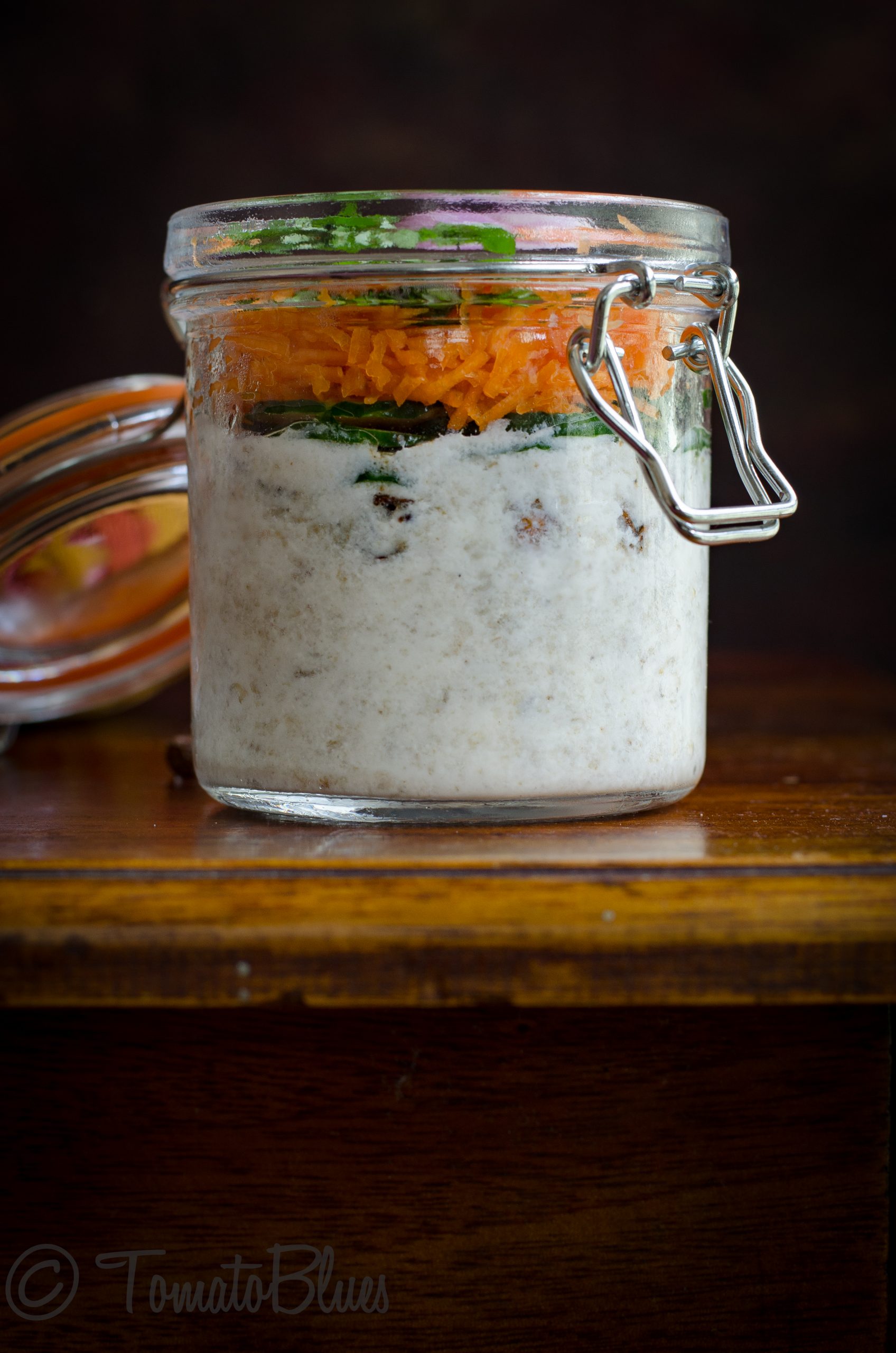 savory millet parfait