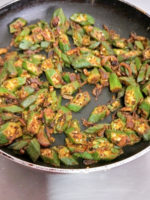 bhindi besan step wise