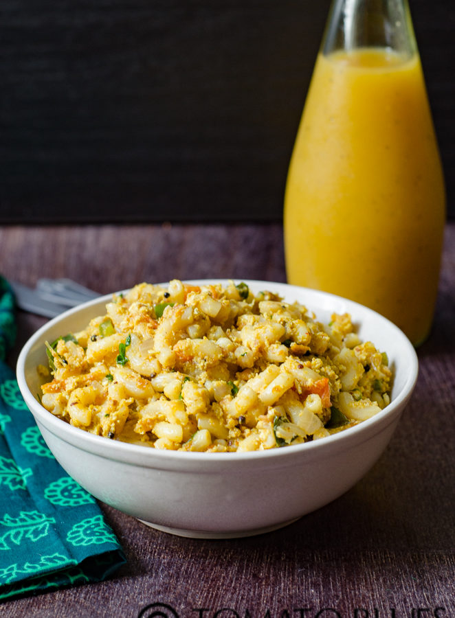 Masala egg pasta