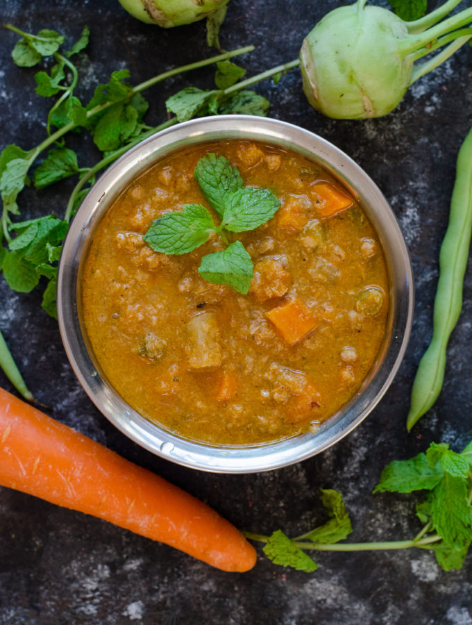 veg salna - Vegetarian parotta salna