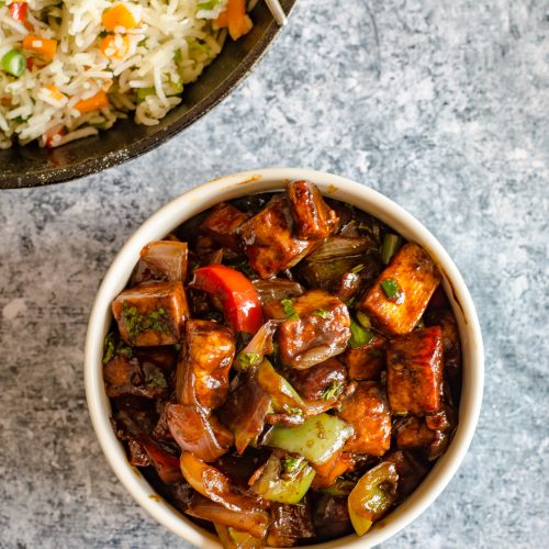 paneer bell pepper stir fry