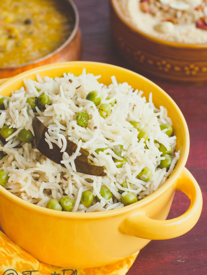 restaurant style peas pulao recipe