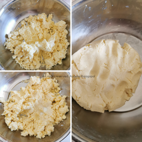 kneading the dough fo rmaking Kala Jamun