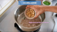 how to make cauliflower cashew curry step by step