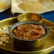 how to make millet sakkarai pongal?- Foxtail millet pongal served in a tin coated brass vessel