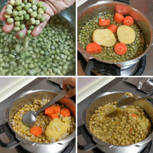 step by step photos for making masala puri chaat at home