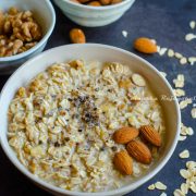 kesar badam overnight oats