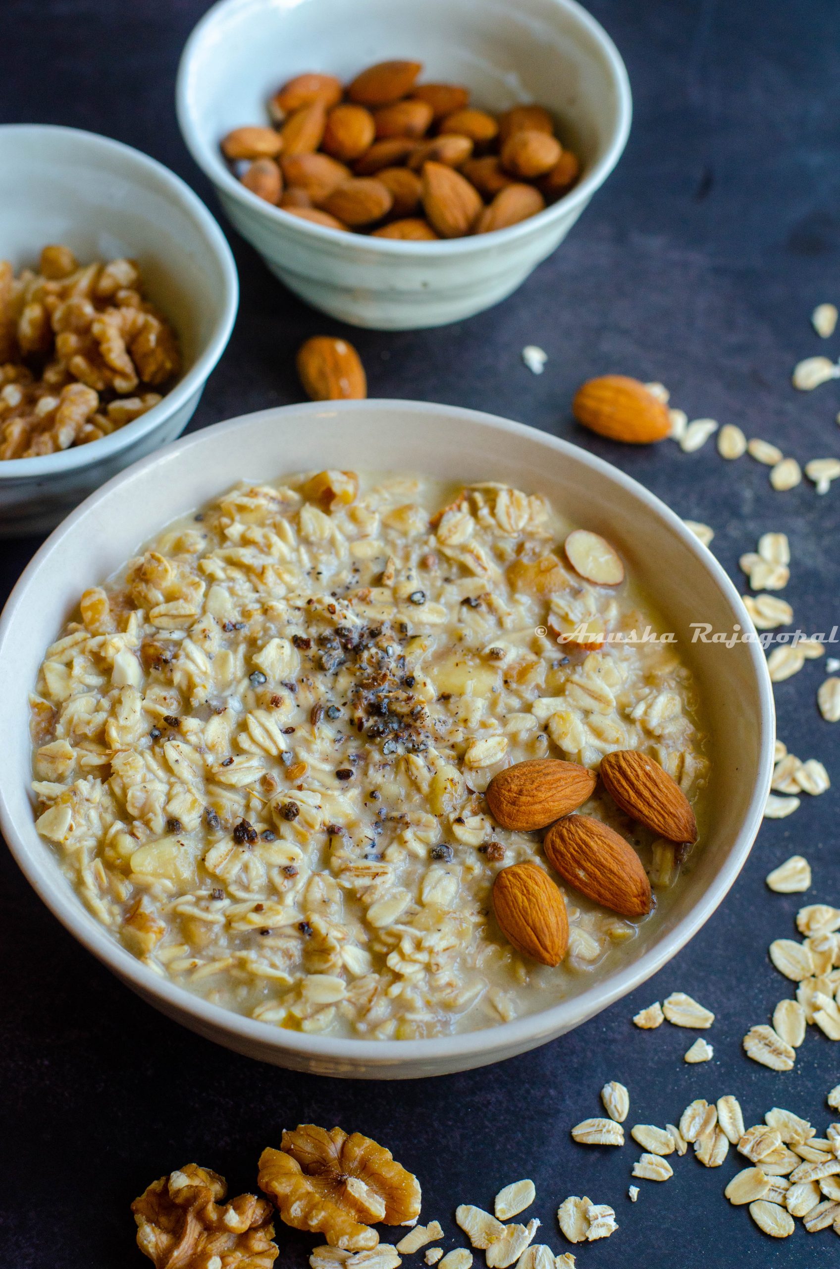 kesar badam overnight oats