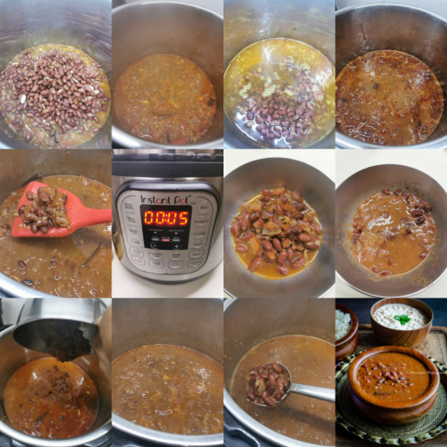 step by step guide to make instant pot rajma