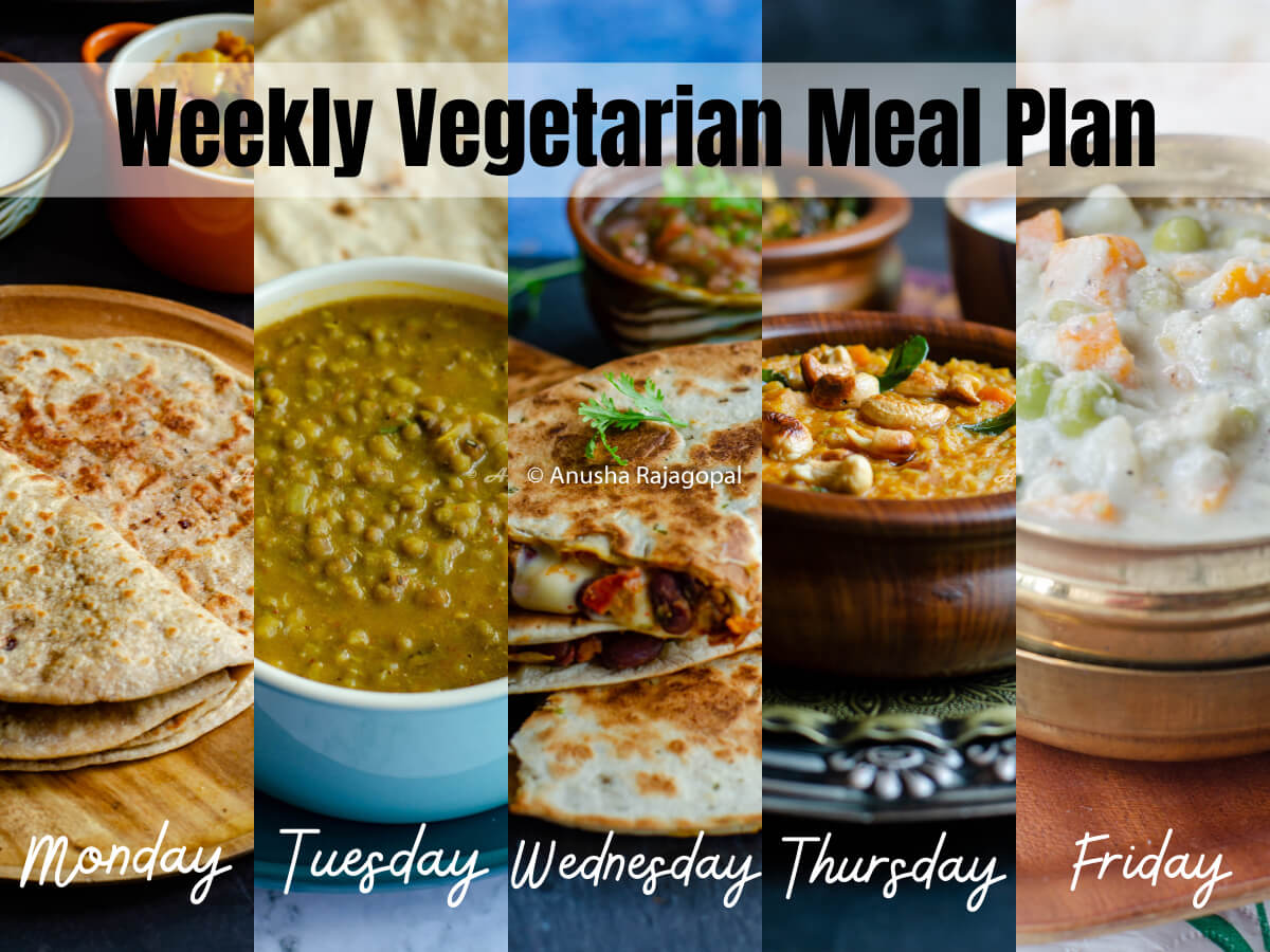 Weekly Vegetarian Meal Plan 3 - Tomato Blues