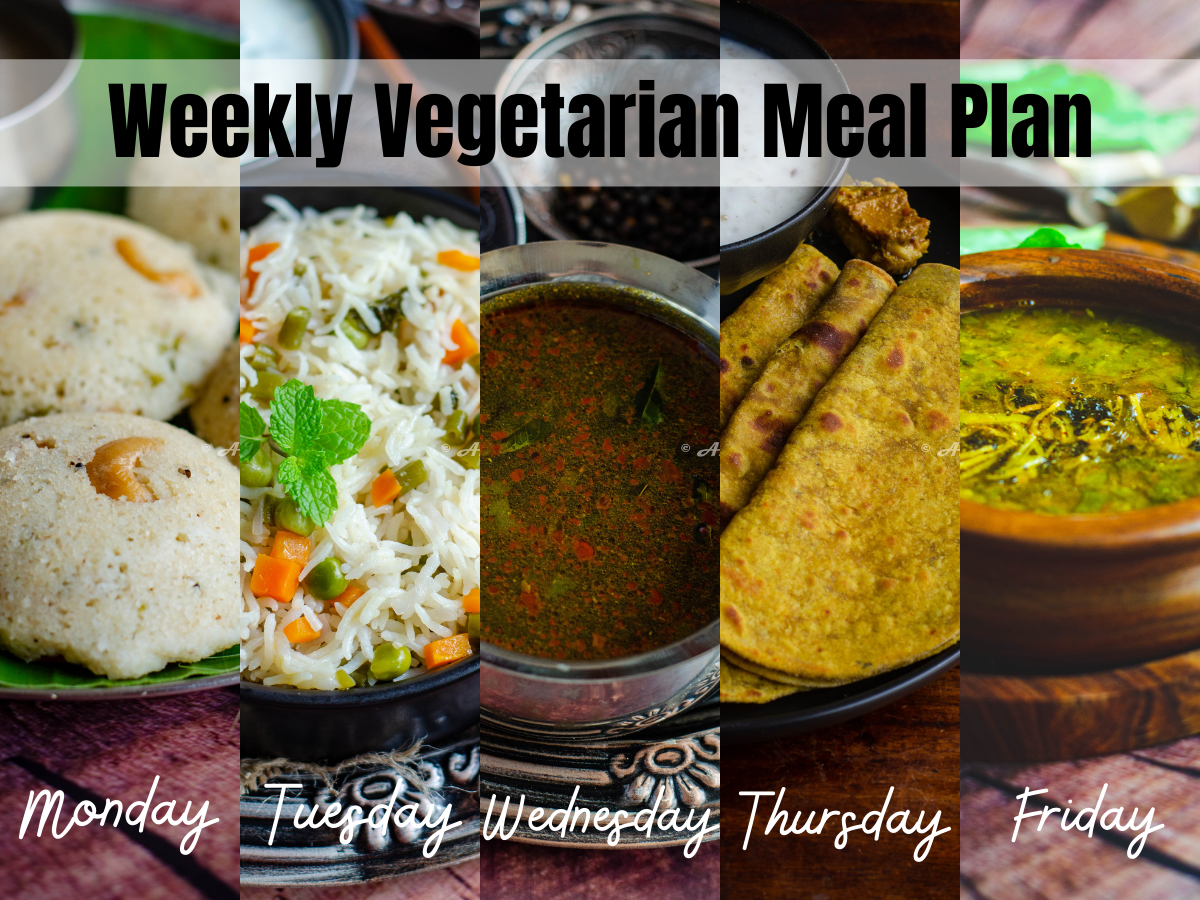 Weekly vegetarian meal plan 2