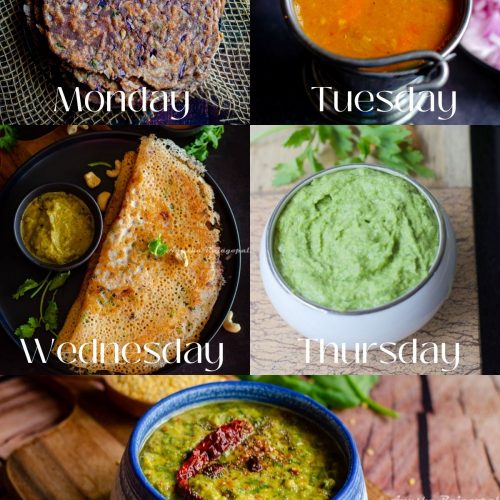 A guide to Indian meal planning with weekly meal plans