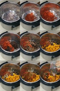 Instant Pot butternut squash chili step by step