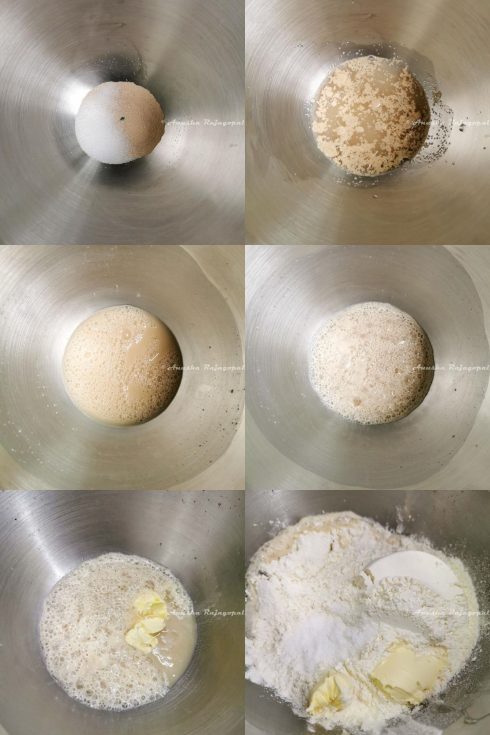 step by step method to make vegan naan bread