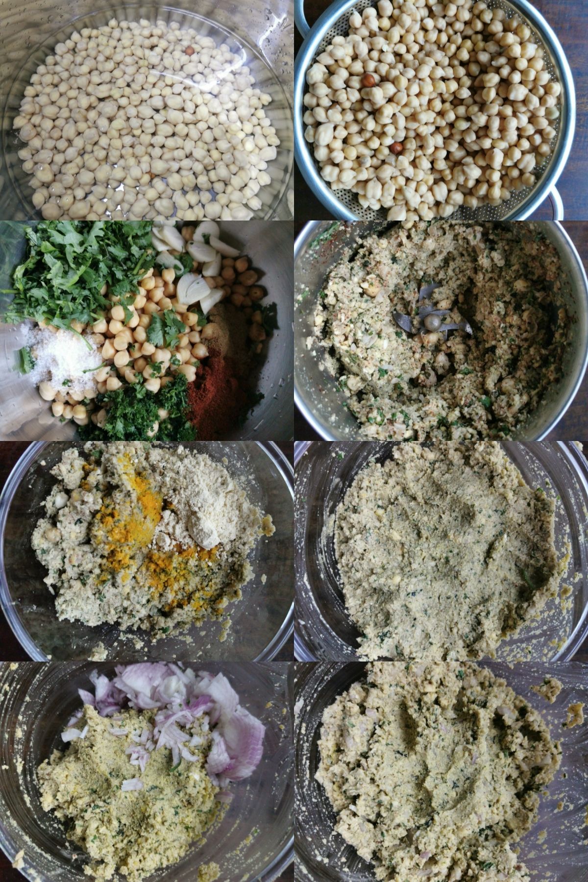 step by step guide to making perfectly crispy falafels.