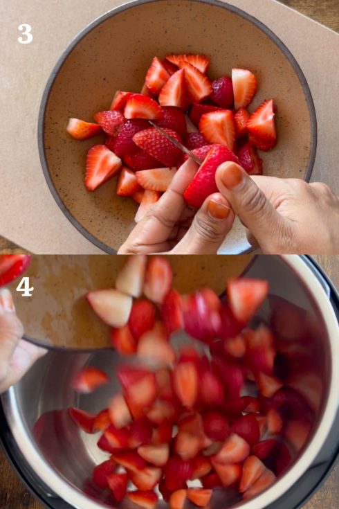 Instant pot strawberry jam- step by step tutorial