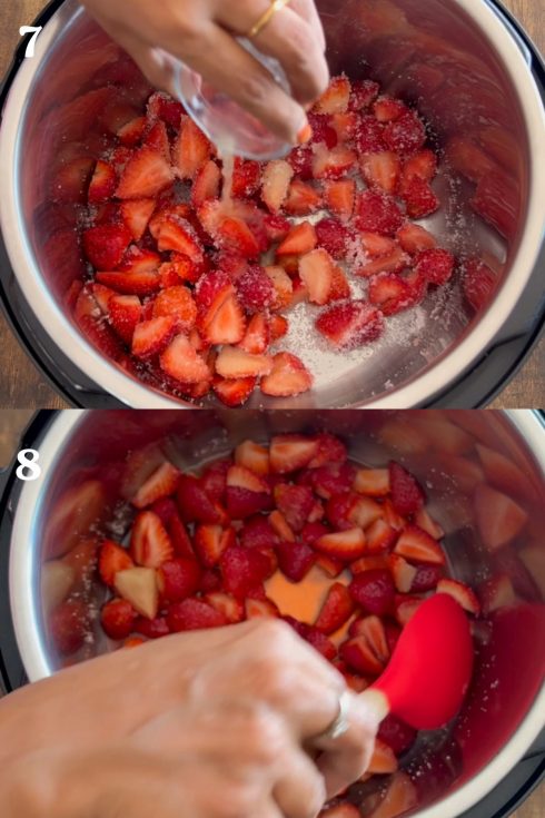 Instant pot strawberry jam- step by step tutorial