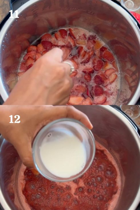 Instant pot strawberry jam- step by step tutorial