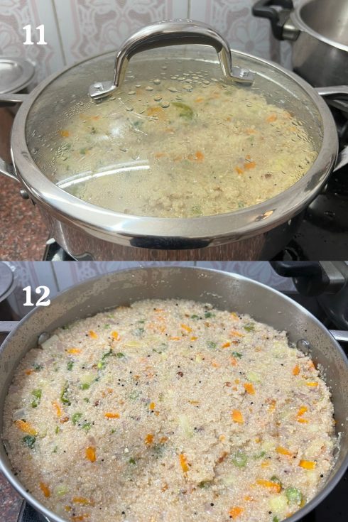 how to make samba rava upma step by step?