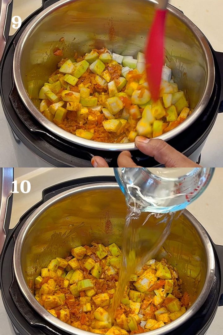step by step tutorial to make pressure cooker doodhi sabzi