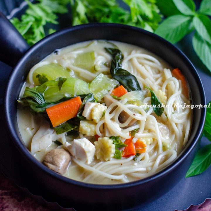 Instant pot vegan Thai noodle soup
