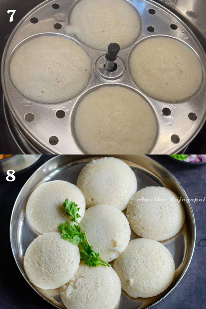 Step by step guide to steam South Indian Idli in Instant Pot