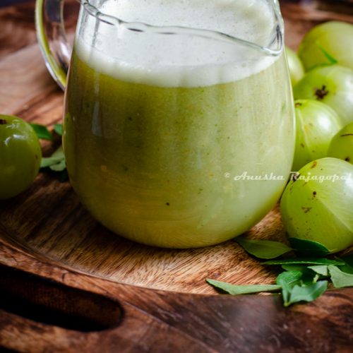 Amla juice in a pitcher