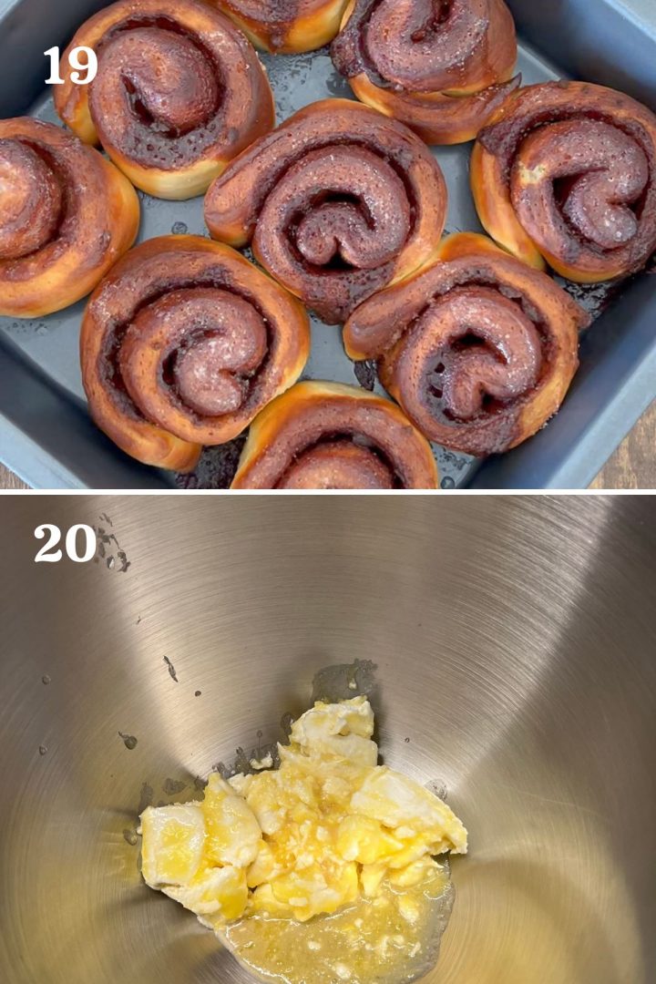 step by step guide to make air fryer cinnamon rolls