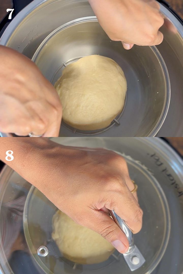 Proofing cinnamon roll dough in instant pot using yogurt setting