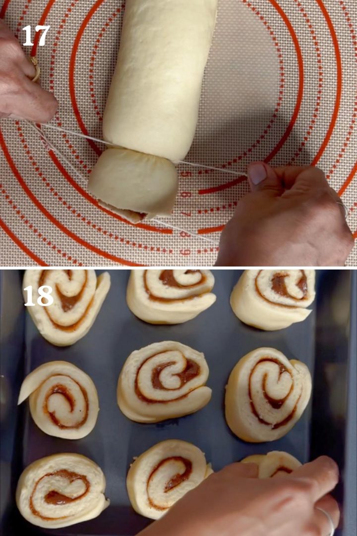 step by step guide to make air fryer cinnamon rolls