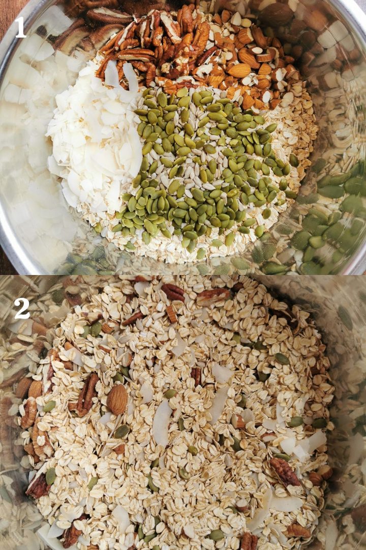 How to make granola in the air fryer oven and regular oven?