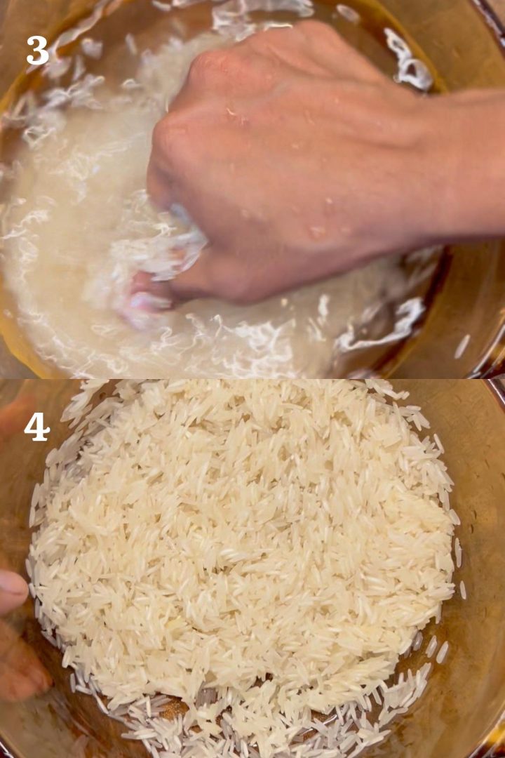 Perfectly cooked basmati rice done in the instant pot